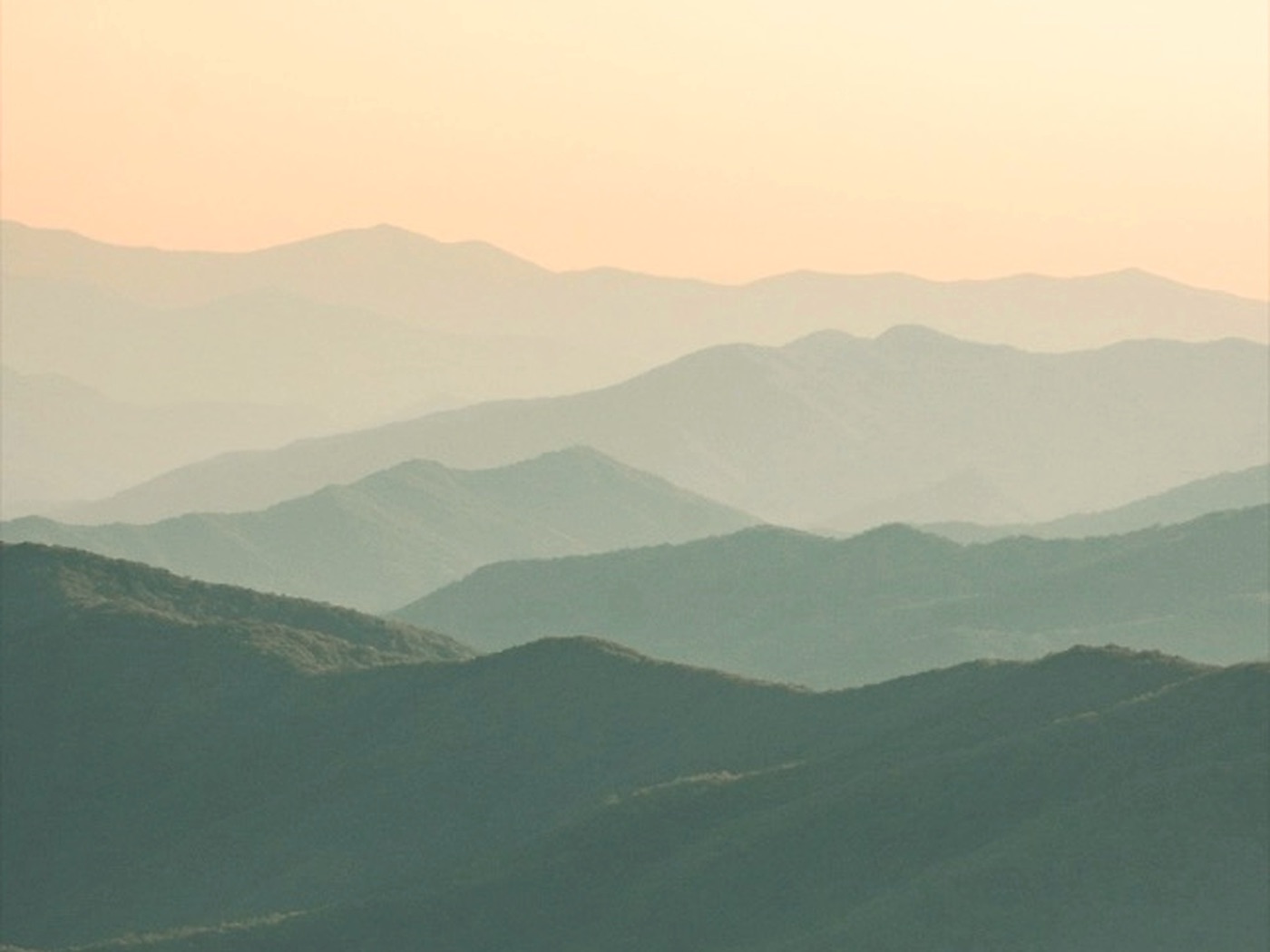An open desert at sunset